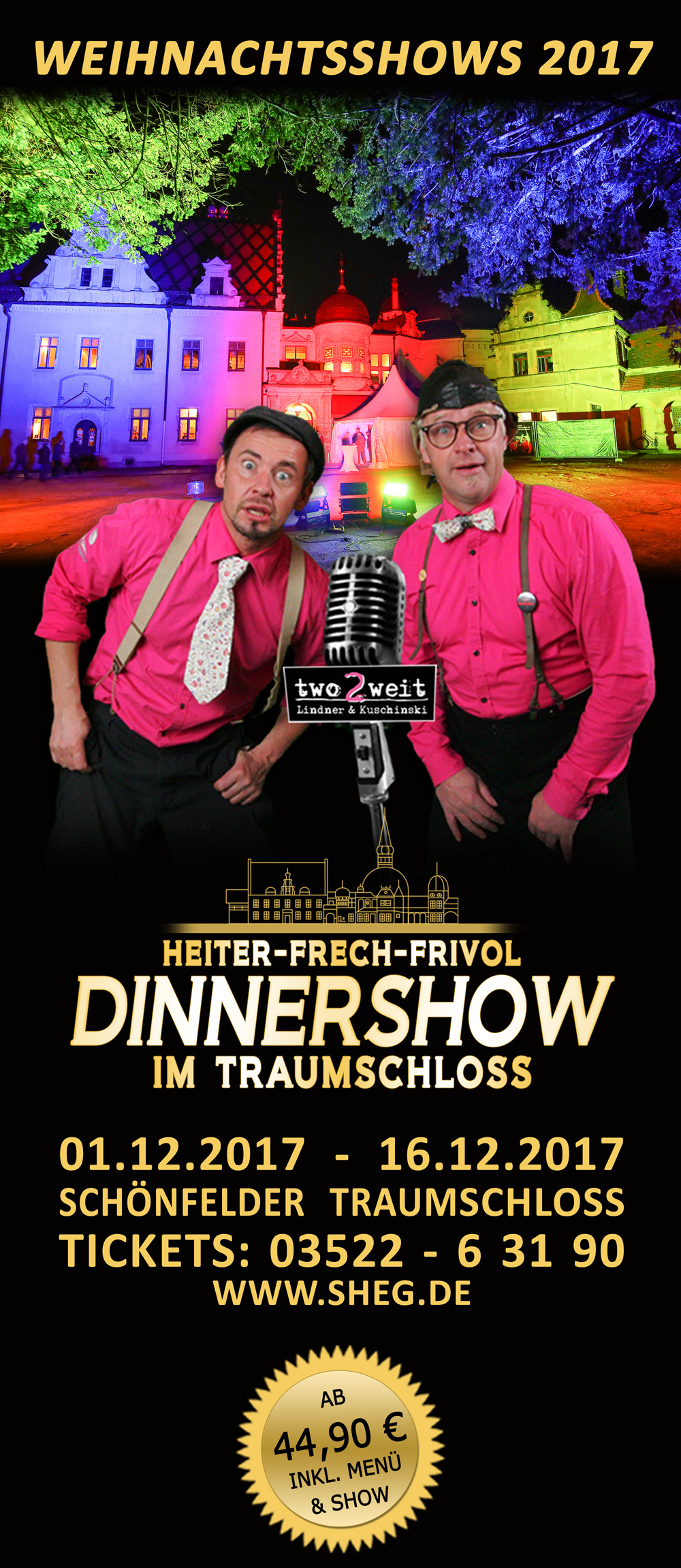Weihnachtliche Dinnershows